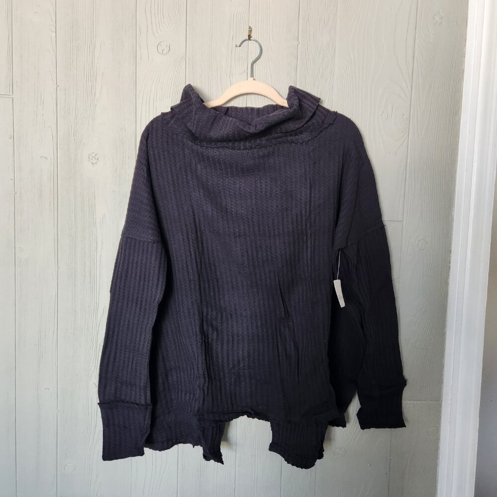 Free People Juicy Long Sleeve Black Medium, NWT